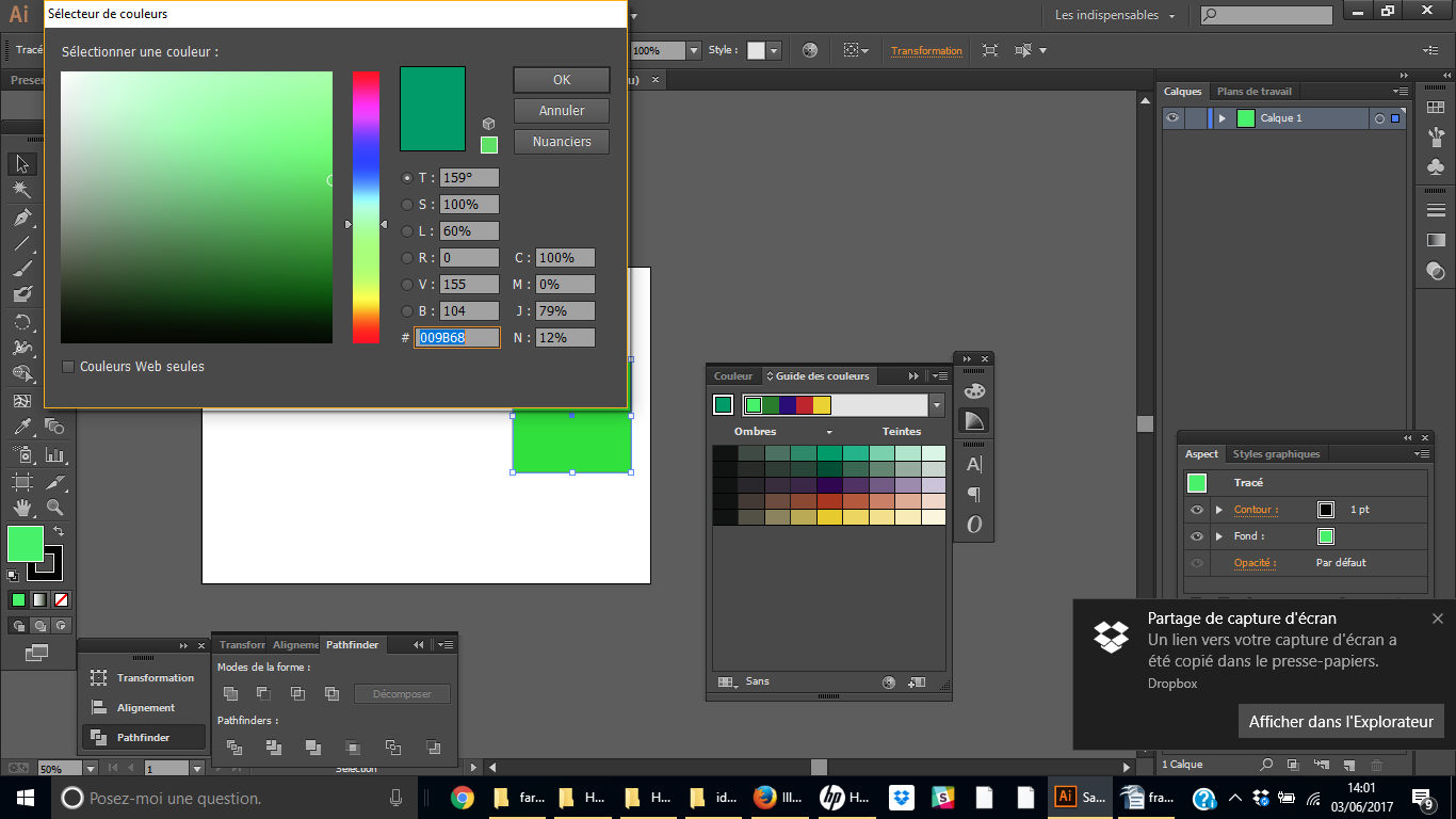 Illustrator, exports plus foncés que l'affichage - Problème dès le